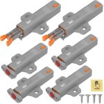 Non aimant push to open poussoir porte placard, lot de 6 loquet poussoir verrou poussoir pour tiroir ...
