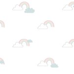 Noordwand papier peint mondo baby clouds blanc, bleu et rose Noordwand papier peint mondo baby clouds blanc, bleu et rose