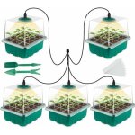 Nouveau 5 pi�ces kit mini serre pour plantes, avec lumi�re solaire � spectre complet, bo�te de culture ...