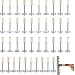 Nouveaux clous ameliores pour pistolet a clous manuel en acier, 40 clous ronds pour fixation murale, ...