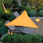 Nouveau impermable a l'eau triangulaire uv impermable tissu carr triangles maison extrieure ombrage ...