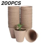 Nouveau transplantateur biodgradable, papier de pte, plantes a fleurs, pots de tourbe, pots de semis, ...