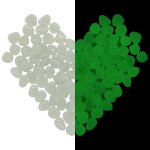 Nouvelhorizonstore - 1000pcs pierres lumineuse, galets fluorescent, cailloux en r��sine luminescents ...