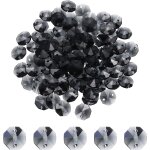 Nouvelhorizonstore - lot de 120 perles octogonales en verre de 14 mm, 2 trous, 1, 4 cm et 120 pi�ces, ...