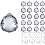 Nouvelhorizonstore - lot de 20 attrape - soleil en forme de boule de cristal - 30 mm - transparent