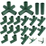 Nouvelhorizonstore - lot de 20 raccords pour serre, connecteurs d'angle pour cadre de jardin, etag�res, ...
