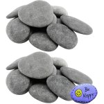 Nouvelhorizonstore - lot de 24 pierres plates �� peindre, 5 �� 8 cm, lisses, grands, pierres d��coratives ...