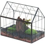 Nouvelhorizonstore - 24x14x20, 6cm petite terrarium en verre � ouverture frontale, jardini�re g�om�trique ...