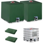 Nouvelhorizonstore - 2pc bache pour cuve ibc, 1000l couvercle housse de protection cuve, b�che recuperateur ...