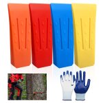 Nouvelhorizonstore - 4 pi�ces coins d'abattage d'arbres pour tron�onneuse, 6 pouces cales d'abattage ...