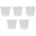 Nouvelhorizonstore - lot de 5 pots transparents pour orchid�es, diam�tre 16 cm, hauteur 14 cm, en plastique, ...