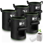 Nouvelhorizonstore - 5 sacs plantation pomme de terre avec 60 sacs de semis, 40l sac de plantation non ...