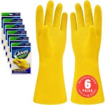 Nouvelhorizonstore - lot de 6 paires de petits gants de nettoyage, r�utilisables, en latex naturel, imperm�abl ...