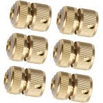 Nouvelhorizonstore - lot de 6 raccords de tuyau en laiton - raccord rapide pour tuyau d'arrosage - raccord ...