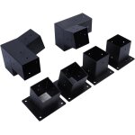 Nouvelhorizonstore - lot de 6 supports d'angle pour pergola, support d'angle en acier alli�, support ...