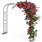 Nouvelhorizonstore - arche jardin pour rosiers plantes grimpantes, 240x240cm metal arceau �� rosiers, ...