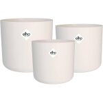 Nouvelhorizonstore - b. for soft rond - pot de fleurs pour int�rieur - 3 pi�ces - plastique 100% recycl� ...