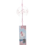 Nouvelhorizonstore - carillon �� vent en verre japonais amulette portebonheur d��coration d'arbre miroir ...