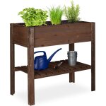 Nouvelhorizonstore - carr� potager bois, l�gume, herbes, jardin, balcon, jardini�re sur pied, hxlxp: ...