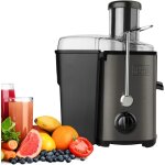 Nouvelhorizonstore - centrifugeuse 600w 2 vitesses entr�e large 62mm r�servoir jus 0, 55l & pulpe 1, ...