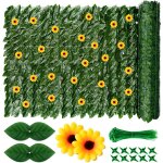 Nouvelhorizonstore - cl�ture de lierre artificiel, 1 x 3 m, rouleau de haie de pothos luxuriante avec ...