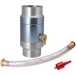 Nouvelhorizonstore - collecte d'eau de pluie de 100 mm avec tuyau de 45 cm et raccord pour tuyau d'�chappement ...