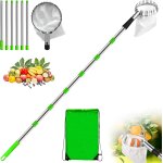 Nouvelhorizonstore - cueille fruit t�lescopique 2, 8m avec sac de rangement, cueilleur fruits en acier ...
