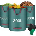Nouvelhorizonstore - flintronic 3x300lsacs de jardin, sacs � d�chets de jardin, sacs de d�chets jardin ...
