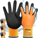 Nouvelhorizonstore - gants de travail hiver pour hommes et femmes, imperm�ables, grip renforc� latex, ...