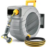 Nouvelhorizonstore - glahoden enrouleur de tuyau d'arrosage r�tractable, 35m, enrouleur de tuyau d'arrosage ...