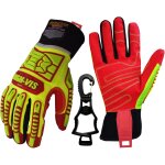 Nouvelhorizonstore - high - vis hrig anti impact work gloves hi - vis oil and gas water resistant safety ...