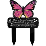 Nouvelhorizonstore - marqueurs fun�raires sur piquet - d�corations pour tombe de cimeti�re - plaque papillon ...