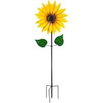Nouvelhorizonstore - moulin �� vent tournesol, en m��tal double couche pour jardin, prise de tournesol, ...