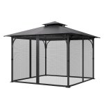 Nouvelhorizonstore - moustiquaire tonnelle de 304, 8x304, 8x198, 1 cm, moustiquaire gazebo ext�rieur, ...