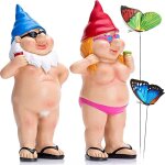 Nouvelhorizonstore - nains de jardin nains de jardin nus amusants - petites statues grossi��res - cadeau ...