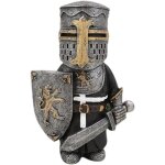 Nouvelhorizonstore - nain de jardin - statue de jardin - gardien nain - armure - chevalier - sculpture ...