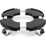 Nouvelhorizonstore - porte plante a roulettes r�glable Ø 40 - 54cm, plateau roulant capacit� de 200 ...