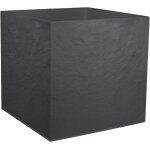 Nouvelhorizonstore - pot carr� 50 cm volcania 57 l - d�cor imitation pierre - double paroi - zone de ...