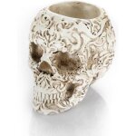 Nouvelhorizonstore - pot de fleurs de cr�ne en r�sine support de pinceau de maquillage porte - stylo ...