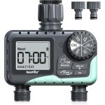 Nouvelhorizonstore - programmateur arrosage 2 voies, minuteur arrosage automatique etanche ip65 avec ...