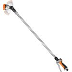 Nouvelhorizonstore - restmo canne d'arrosage t�lescopique 92 - 152 cm, longe pomme m�tallique avec t�te ...