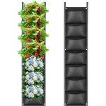 Nouvelhorizonstore - sac a plantes mural, 7 sacs de plantation murale, sac de plantation vertical, poche ...