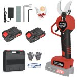 Nouvelhorizonstore - s�cateur �lectrique - s�cateur �lectrique professionnel 40 mm avec 2 batteries 21 ...