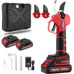 Nouvelhorizonstore - s�cateur electrique sans fil brushless, 2 * 2000mah batteries, professionnel s�cateur ...