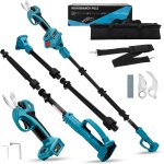 Nouvelhorizonstore - secateur electrique sans fil avec perche pour makita 18v, port�e de 4, 6 m, 45 mm ...