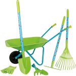 Nouvelhorizonstore - small foot grand kit de jardin en bois et m�tal, avec brouette, b�che, rateau etc. ...