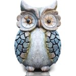 Nouvelhorizonstore - statue de chouette moyenne mignon en r��sine, d��coration ext��rieure, 21. 5 cm ...