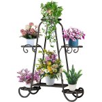 Nouvelhorizonstore - supports pour plantes a 6 niveaux avec plateau rond pour l'int�rieur et l'ext�rieur, ...