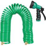 Nouvelhorizonstore - tuyau d�arrosage spirale, long jusqu�� 20 m, tuyau d�eau flexible avec pistolet, ...