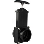 Nouvelhorizonstore - vanne de vidange pour camping car, taille 50 mm glissi�re � tirer noire r�sistance ...